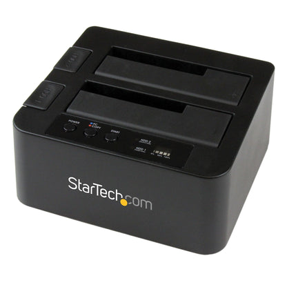 StarTech.com SDOCK2U33RE duplicador de datos o soporte Duplicador de HDD/SSD Negro 1 copias