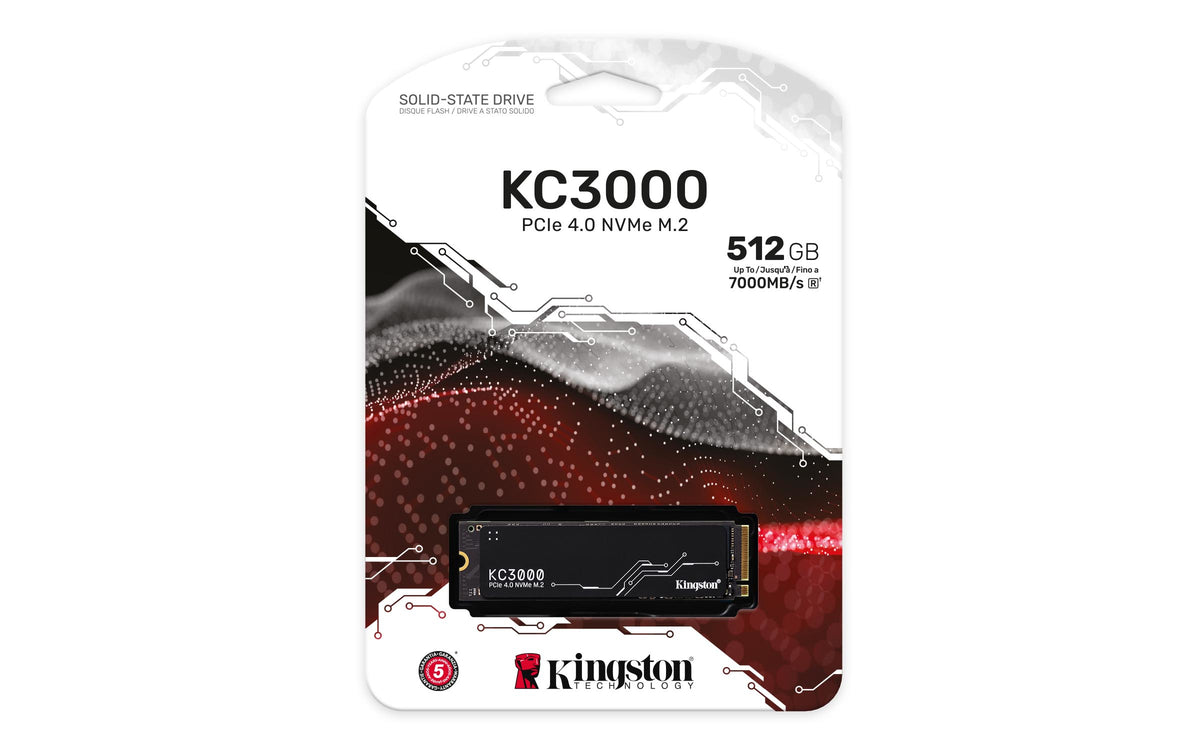 Unidad de Estado Sólido SSD Kingston KC3000 512G PCIe 4.0 NVMe M.2 SSD