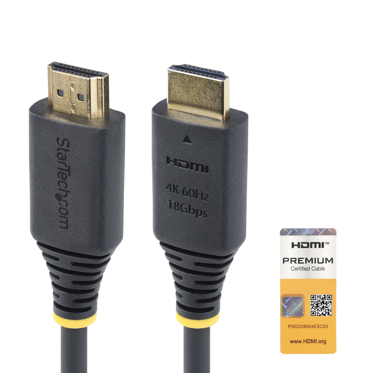 StarTech.com HDMI2-CABLE-4K60-1M cable HDMI HDMI Tipo A (Estándar) Negro