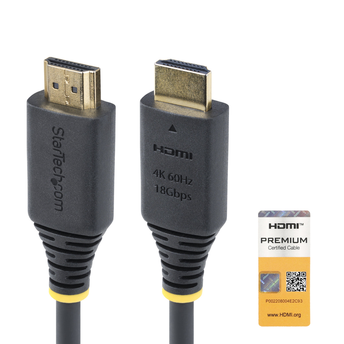 StarTech.com HDMI2-CABLE-4K60-2M cable HDMI HDMI Tipo A (Estándar) Negro