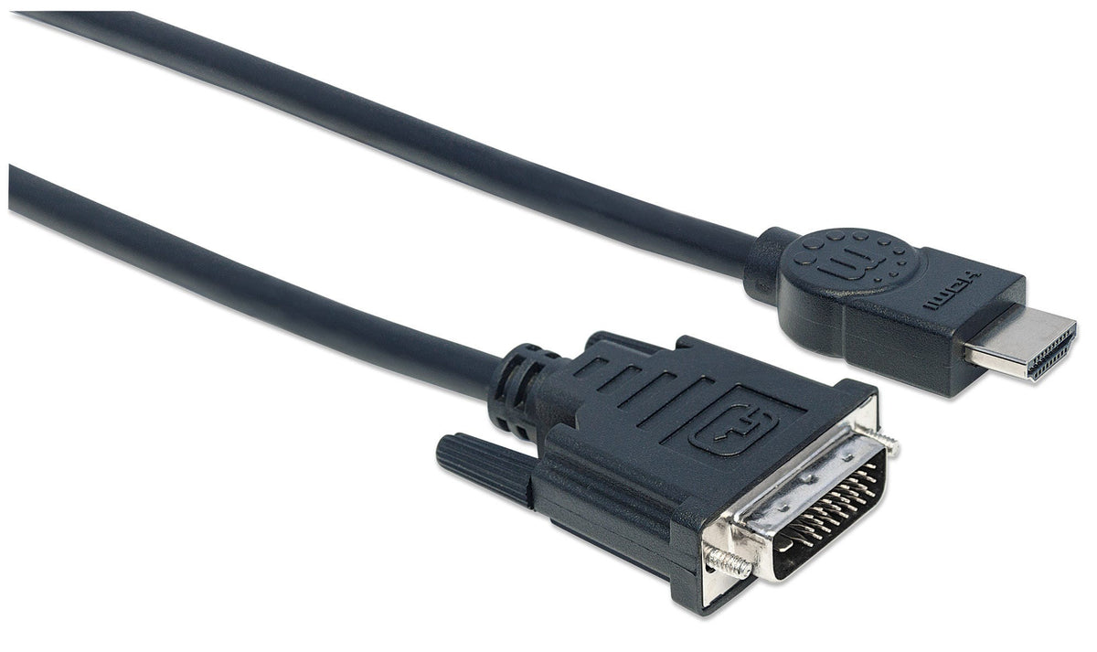 Manhattan 372510 adaptador de cable de vídeo 3 m HDMI Tipo A (Estándar) Negro