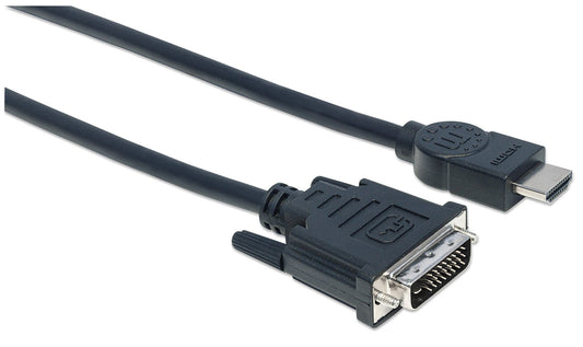 Manhattan 372510 adaptador de cable de vídeo 3 m HDMI Tipo A (Estándar) Negro