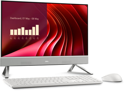 DELL EC24250 Intel® Core™ i7 i7-1355U 60.5 cm (23.8") 1920 x 1080 Pixeles PC todo en uno 16 GB DDR5-SDRAM 1 TB SSD Windows 11 Home Wi-Fi 6E (802.11ax) Plata