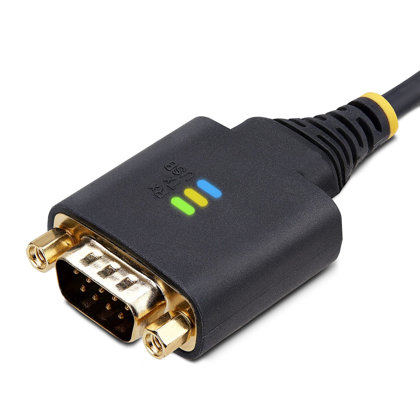 StarTech.com 2P1FFC-USB-SERIAL cambiadores de género de cables USB-A 2 x DB-9 RS-232 Negro, Gris
