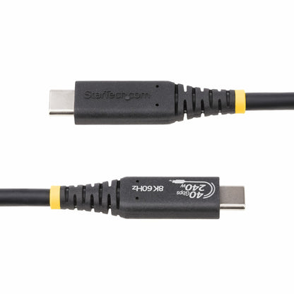 StarTech.com 50C-40G-USB4-CABLE cable USB USB4 Gen 3x2 0.5 m USB C 40 Gbit/s Negro