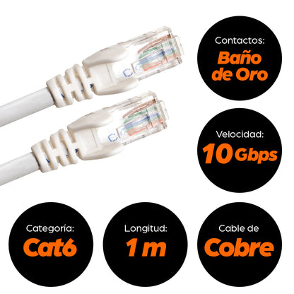 Intellinet 341943 cable de red Blanco 1 m
