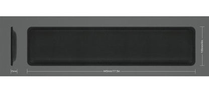 Reposamuñecas Manhattan Soporte Ergonómico para Teclado Resistente al Agua 445x100mm Color Negro