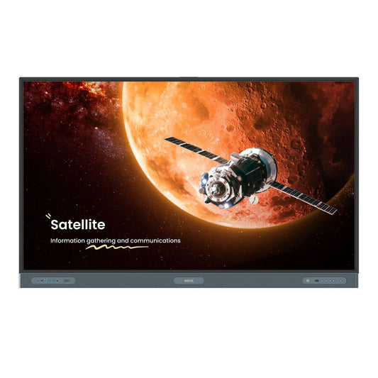 Pantalla BenQ RP7504 Interactiva IR Anti-Germenes 75" 4K UHD 3840x2160 50 Puntos Touch Android 13 6 Sensores