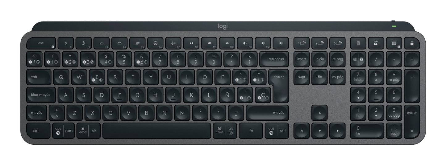 Logitech MX Keys combo for Business Gen 2 teclado Ratón incluido Oficina RF inalámbrico + bluetooth QWERTY Español Grafito