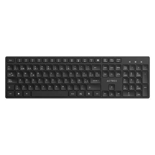 Acteck VANTAGE AERO TI555 teclado Universal RF inalámbrico Español Negro