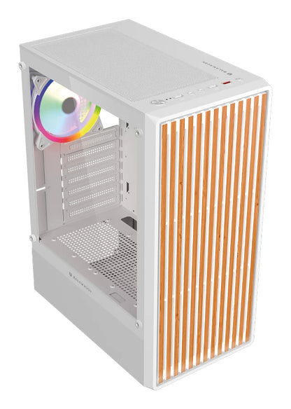 Gabinete Gamer Balam RushCompact Media Torre Dragonfly Wood GM580 Balam Rush / Blanco