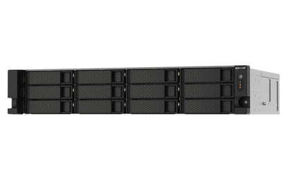 QNAP TS-1273AU-RP-8G NAS Bastidor (2U) Ryzen Embedded V1500B 8 GB DDR4 0 TB QNAP QTS Aluminio, Negro