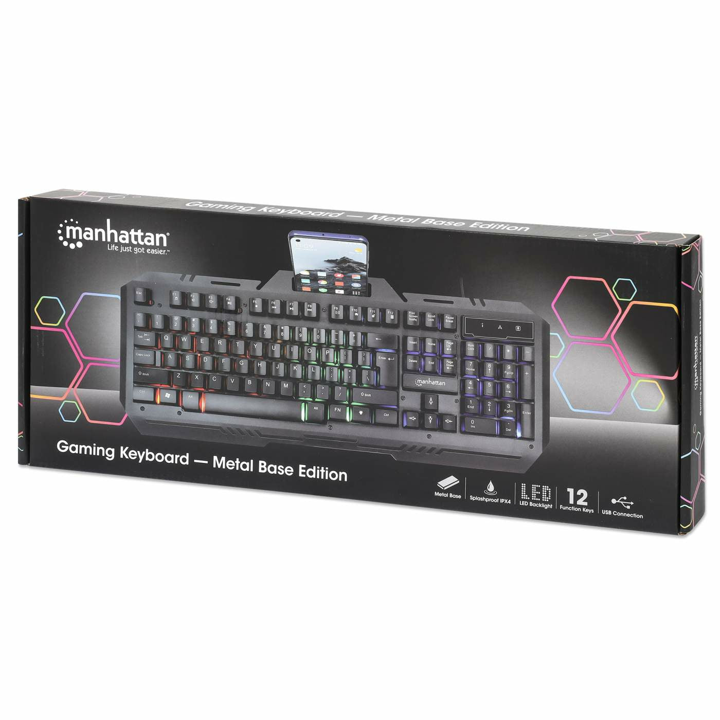Manhattan 180610 teclado Juego QWERTY Inglés