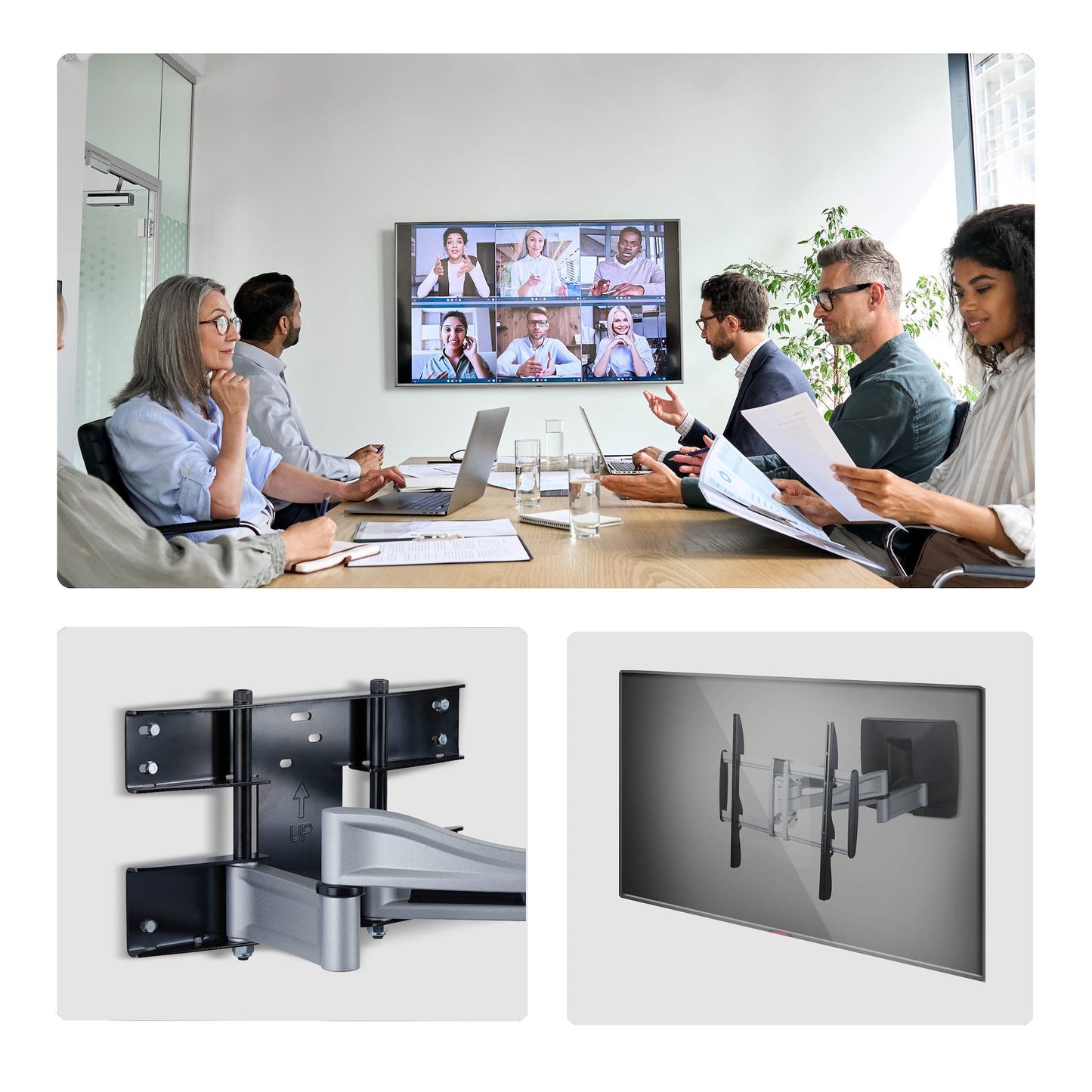 StarTech.com 100AP1-TV-WALL-MOUNT soporte para TV 2.54 m (100") Negro