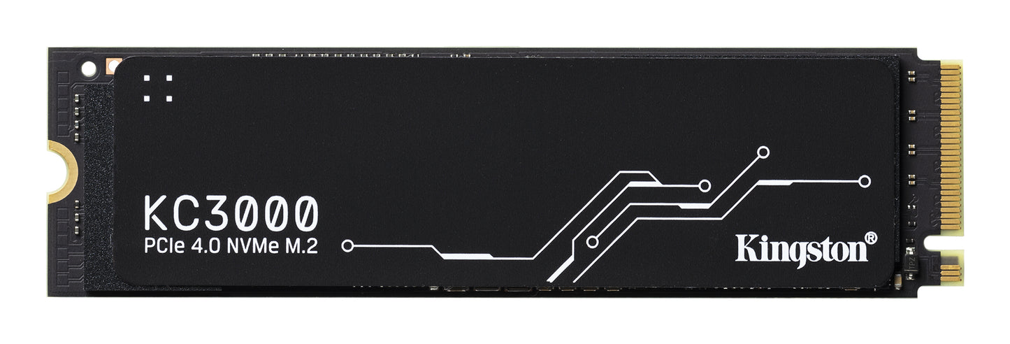 Unidad de Estado Sólido SSD Kingston KC3000 PCIe 4.0 NVMe M.2 SSD 2048GB Color Negro