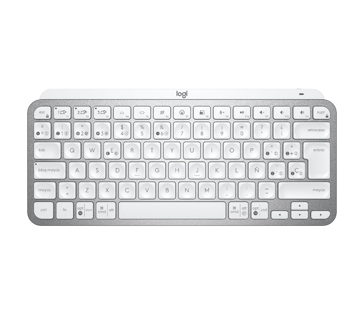 Logitech 920-010477 teclado Universal RF inalámbrico + bluetooth QWERTY Español Gris