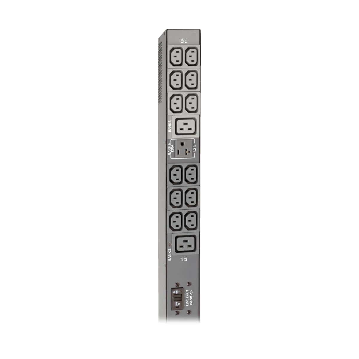 Tripp Lite PDU3EVN6L2130 unidad de distribución de energía (PDUs) 45 salidas AC Negro, Gris
