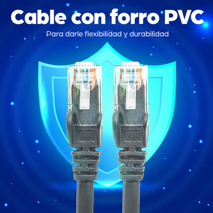 CABLE INTELLINET PATCH CAT 6  5.0M(16.4F) UTP NEGRO