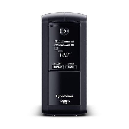 CyberPower LCD CP1000AVRLCDa sistema de alimentación ininterrumpida (UPS) Línea interactiva 1 kVA 600 W 9 salidas AC