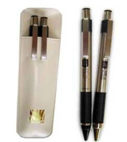 Juego Boligrafo Lapicero Zebra 5000 MetalicoO Negro C/2Piezas