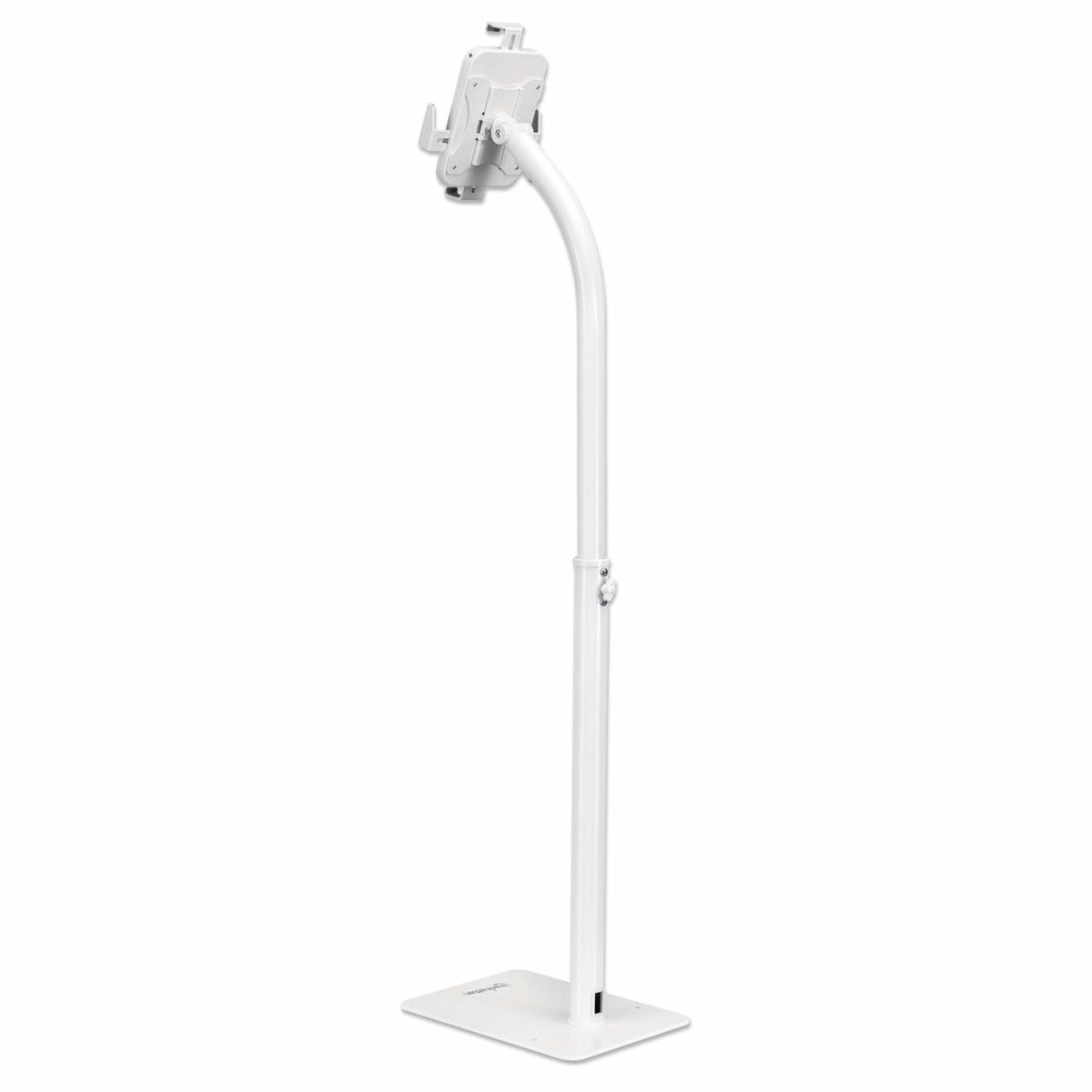 Soporte de Suelo Manhattan Antirrobo para Tablet/iPad 7.9" a 11" Altura 790 a 1190mm Color Blanco