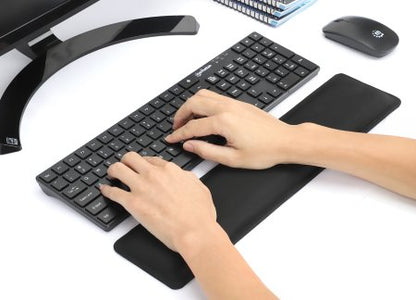 Reposamuñecas Manhattan Soporte Ergonómico para Teclado Resistente al Agua 445x100mm Color Negro