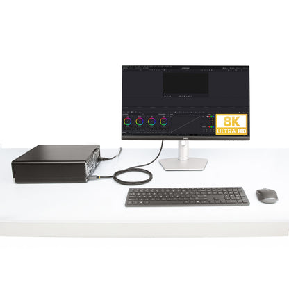 StarTech.com 133DISPLAYPORTHDMI21 adaptador de cable de vídeo Negro, Plata
