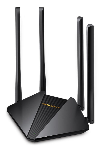 Router Mercusys by TP-Link Dual-Band Wi-Fi Gigabit 300Mbps at 2 4 GHz 867Mbps at 5 GHz 4×Fixed External Antennas AC1200