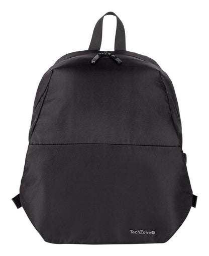Mochila TechZone Lite TZLBP13 15.6 Poliester 420 D Twill Color Negro Laterales Ajustables