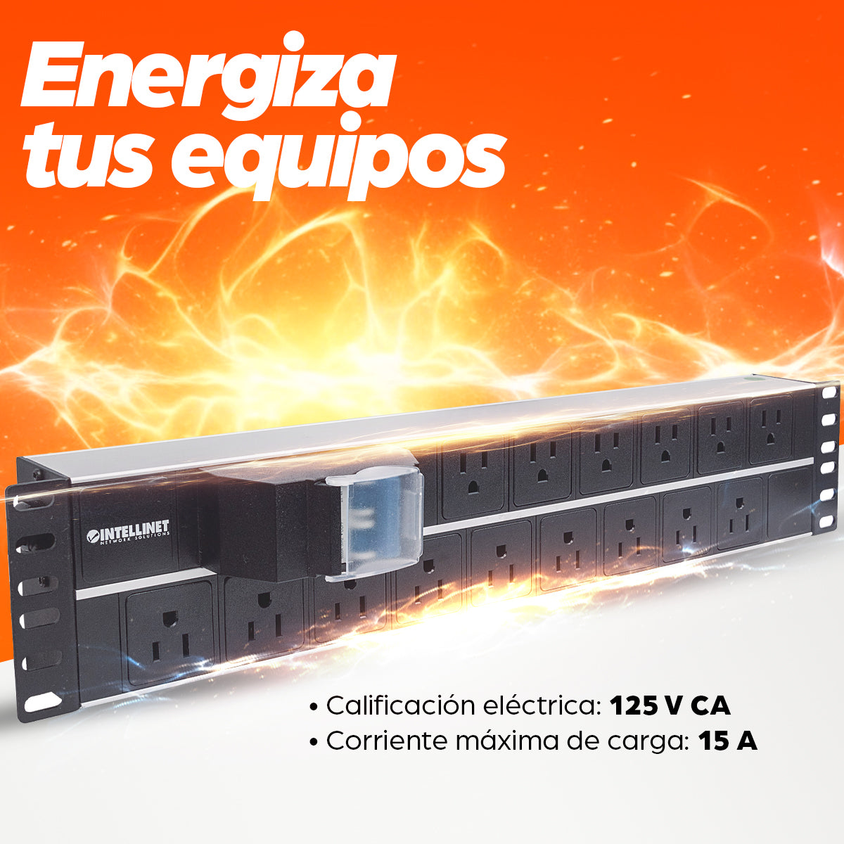 Intellinet 714075 accesorio para rack Barra eléctrica