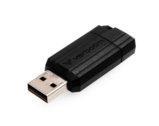 Memoria USB VERBATIM Flash 2.0 PinStripe 16GB -Negro
