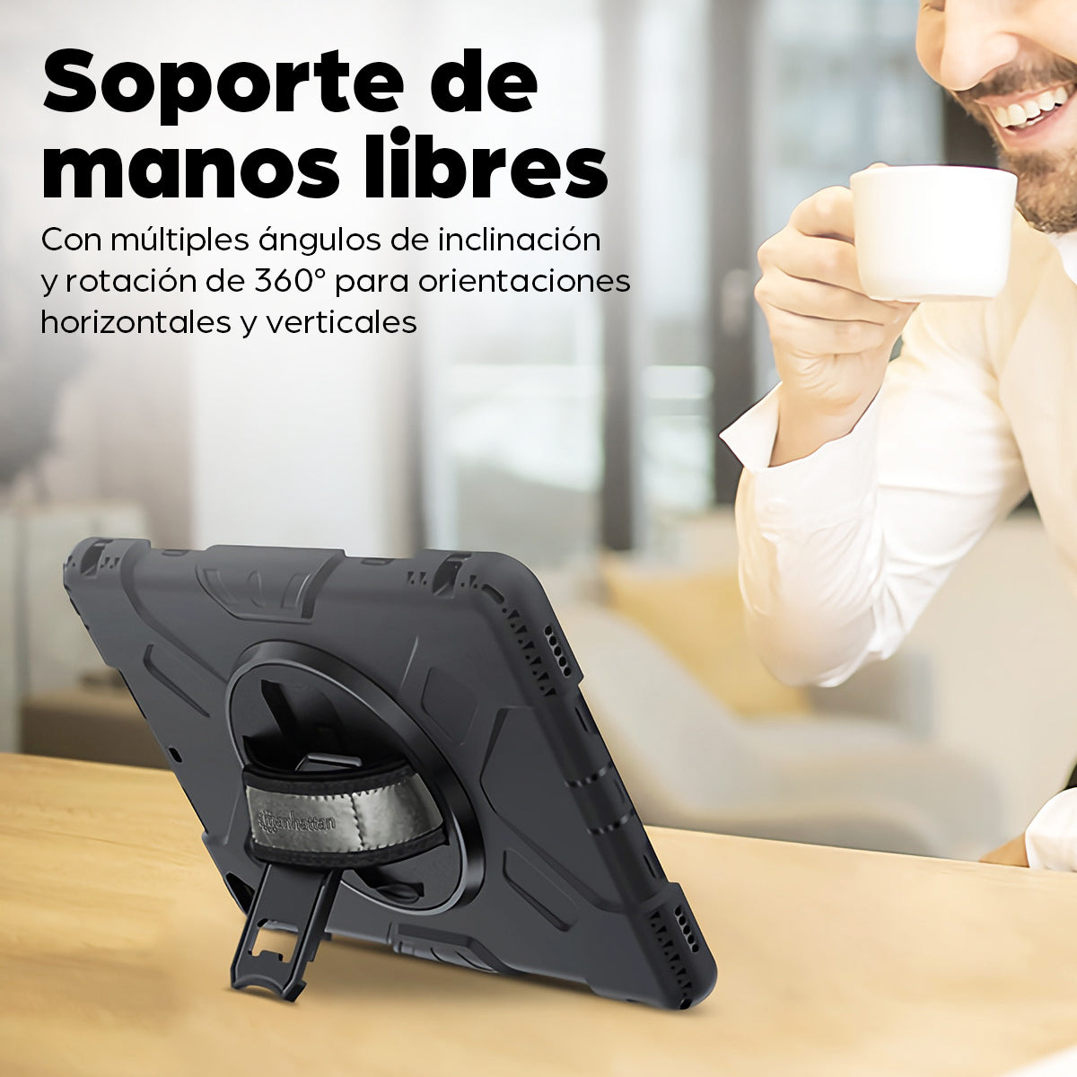 Funda de uso rudo Manhattan iPad 10.2 (8va 9va gen)