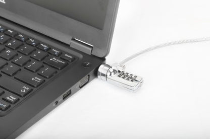 Candado de Seguridad Manhattan Antirrobo para Laptop con Ranura K-slot Combinación 4 Dígitos
