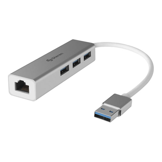 Adaptador Steren USB 3.0 a Gigabit RJ45 con Hu