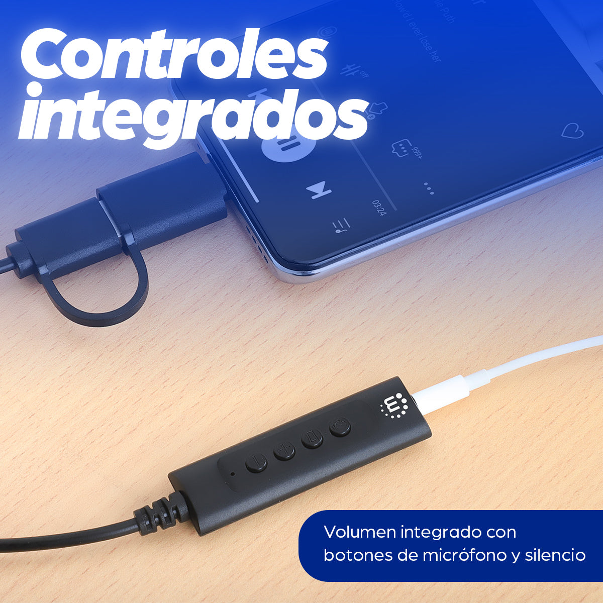Manhattan 153560 divisor de audio Negro
