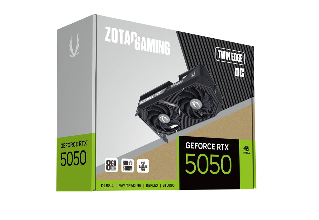 Tarjeta de Video Zotac NVIDIA GeForce RTX 5050 Twin Edge OC 8GB 128-bit GDDR6 PCI Express x8 5.0