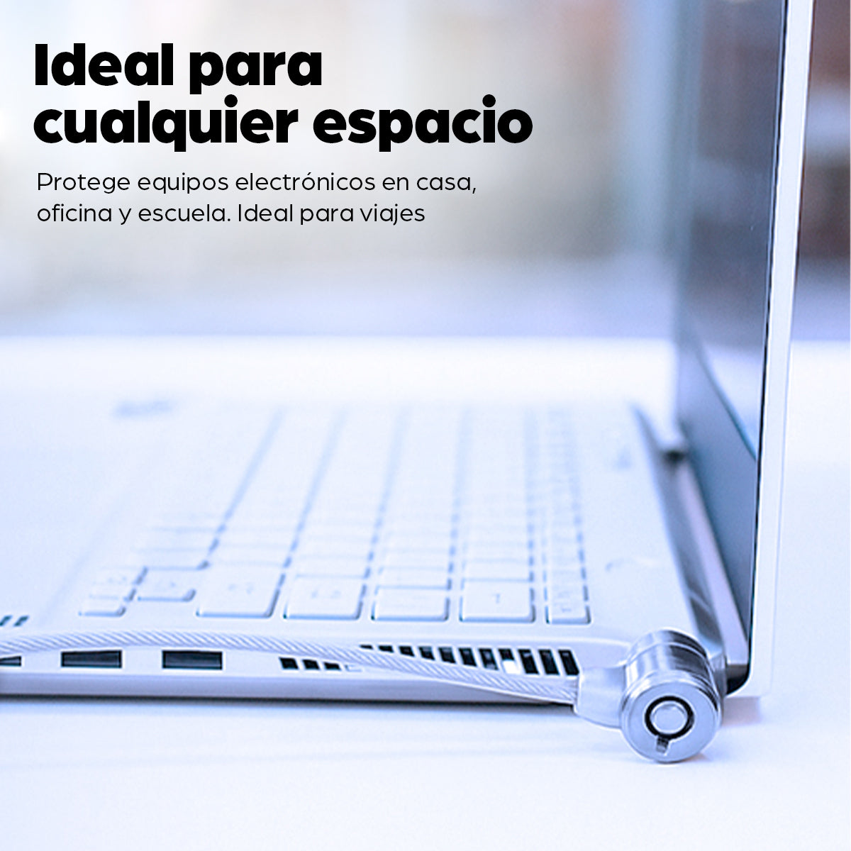 Candado Manhattan Seguridad Laptop 1.4m C/Llave