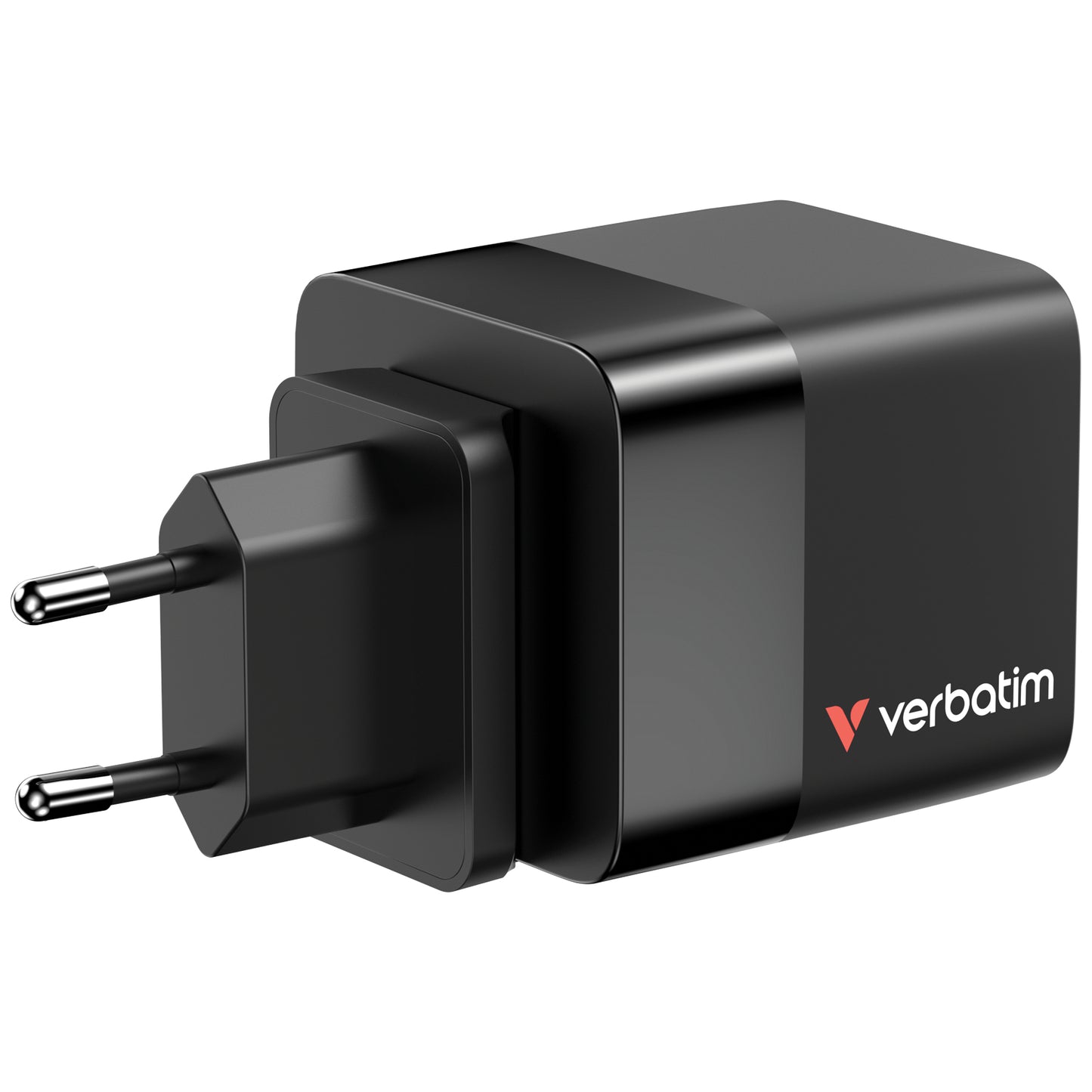 Cargador Verbatim GaN 65W de Cable retráctil