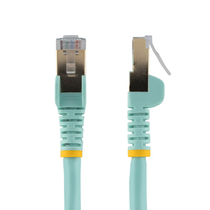 StarTech.com C6ASPAT1AQ cable de red Turquesa 0.3 m Cat6a