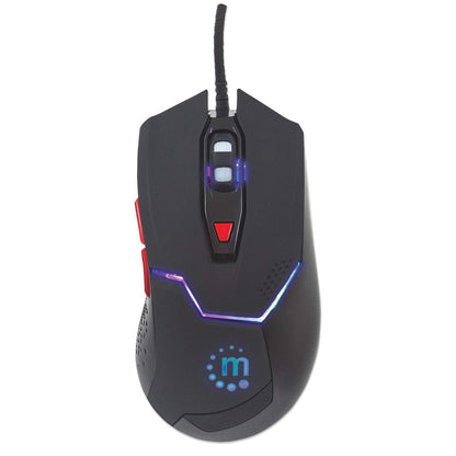 Manhattan 176071 ratón Juego Ambidiestro USB tipo A 2400 DPI