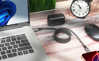 Cable Magnético Adata Usb-C Adopta El Usb 3.2 Gen2 Estandar Velocidad De Transferencia De Datos De 10 Gbps Color Negro