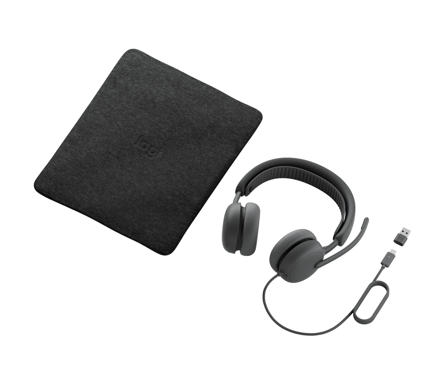 Logitech 981-001632 audífono y auriculare Auriculares Alámbrico Diadema Llamadas/Música USB Type-C / USB Type-A Grafito
