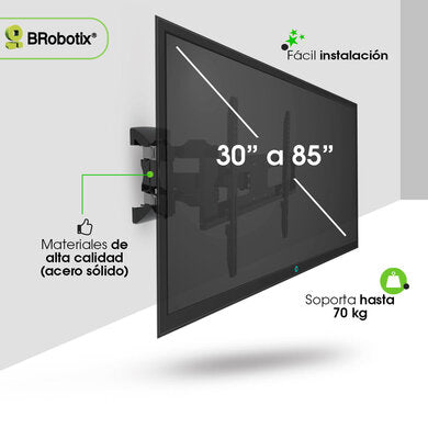 BRobotix 6007808 soporte para TV 2.16 m (85") Negro
