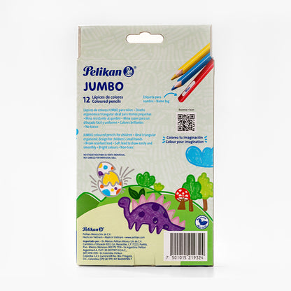 Colores Pelikan Jumbo Triangulares C/12 Pzas