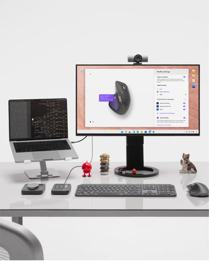 Logitech MX Master 4 ratón Oficina Diestro RF inalámbrico + bluetooth Laser 8000 DPI