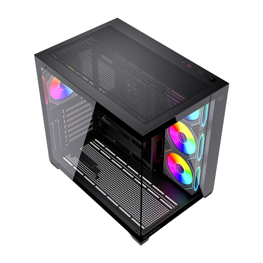 Gabinete Gamer Balam Rush Media Torre Tank Core Ultra GM925 Balam Rush Negro