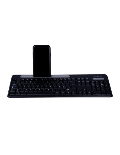Mouse y Teclado Inalambricos Tasking Grey 800 1200 1600 DPI 4 Botones con Ranura para Smartphone