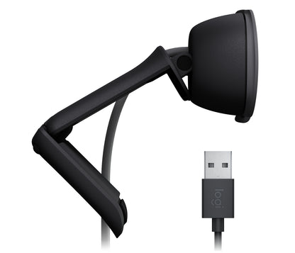 Cámara Web Logitech Brio 100 RTL Full HD 1080p Micrófono Integrado Conectividad USB Color Grafito