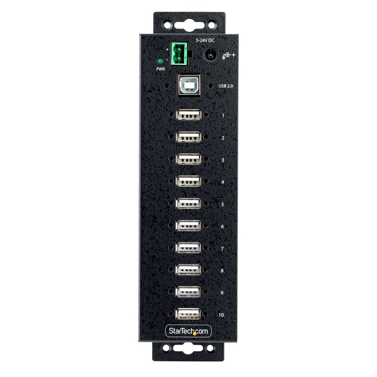 StarTech.com USB210AIND-USB-A-HUB nodo concentrador USB 2.0 Type-B 480 Mbit/s Negro