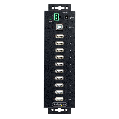 StarTech.com USB210AIND-USB-A-HUB nodo concentrador USB 2.0 Type-B 480 Mbit/s Negro